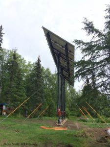 tall pole mount solar array