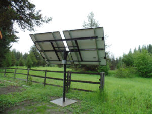 simple 4 panel solar array