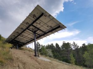 home owner solar power install
