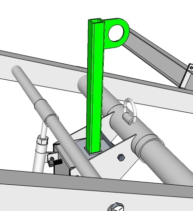 diagram of lift bracket for square mount