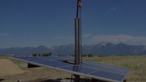 mission mountains montana with mt solar pole mount