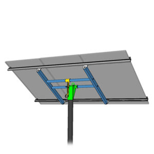 pole mount for 3 solar panels