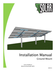 cover of MT Solar ground mount installation manual