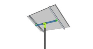 solar pole mount for 1 panel