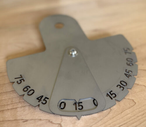 stainless steel tilt angle indicator