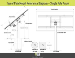 single pole mount diagram