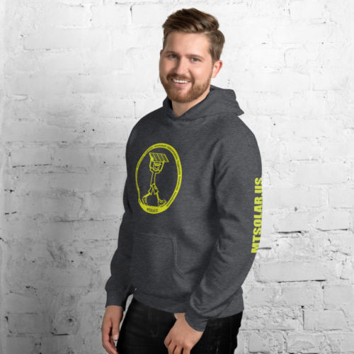 Hoodie Sweatshirt - Solar Installer Front - Image 4