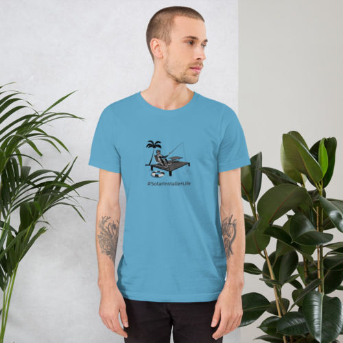 T-Shirt Unisex - Adventure Series Fishing Off A Dock - Image 6