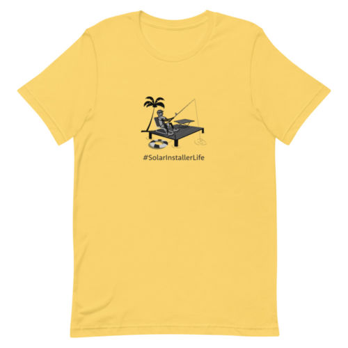 T-Shirt Unisex - Adventure Series Fishing Off A Dock - Image 3