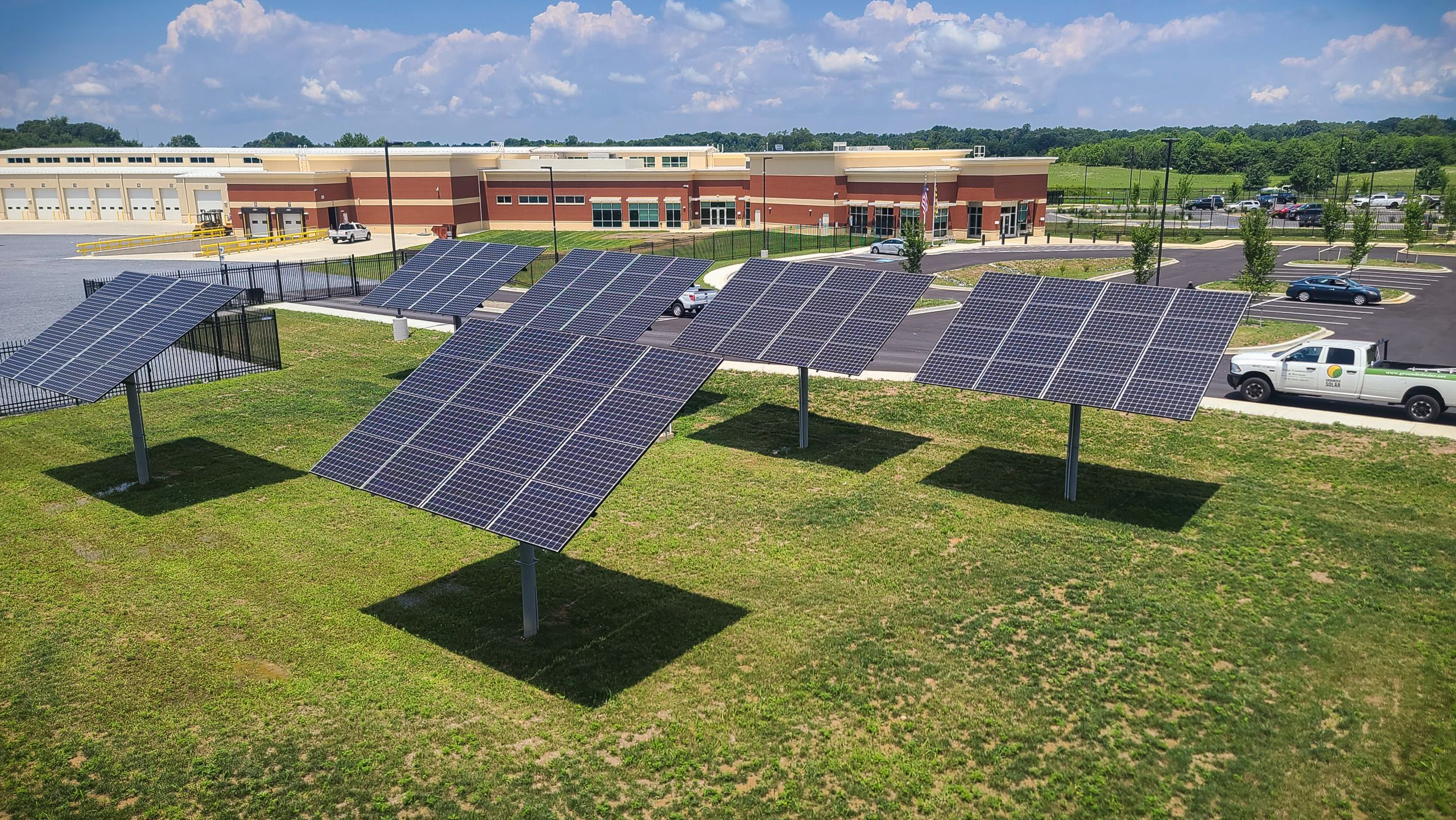 solar arrays at smeco co-op in leanardtown maryland