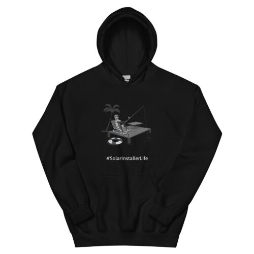 Hoodie Sweatshirt- Adventure Series Fishing Off A Dock - Image 2