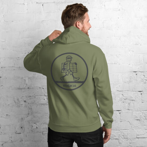 Hoodie Sweatshirt- Adventure Series Fishing off a Bench - Image 4