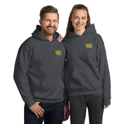 man and woman wearing montana solar sweatshirts