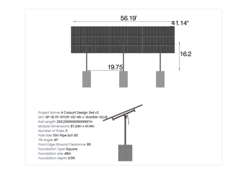 4 Carport Design 3x4 v2 - Image 5