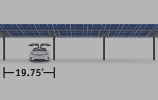 electric vehicle under solar carport
