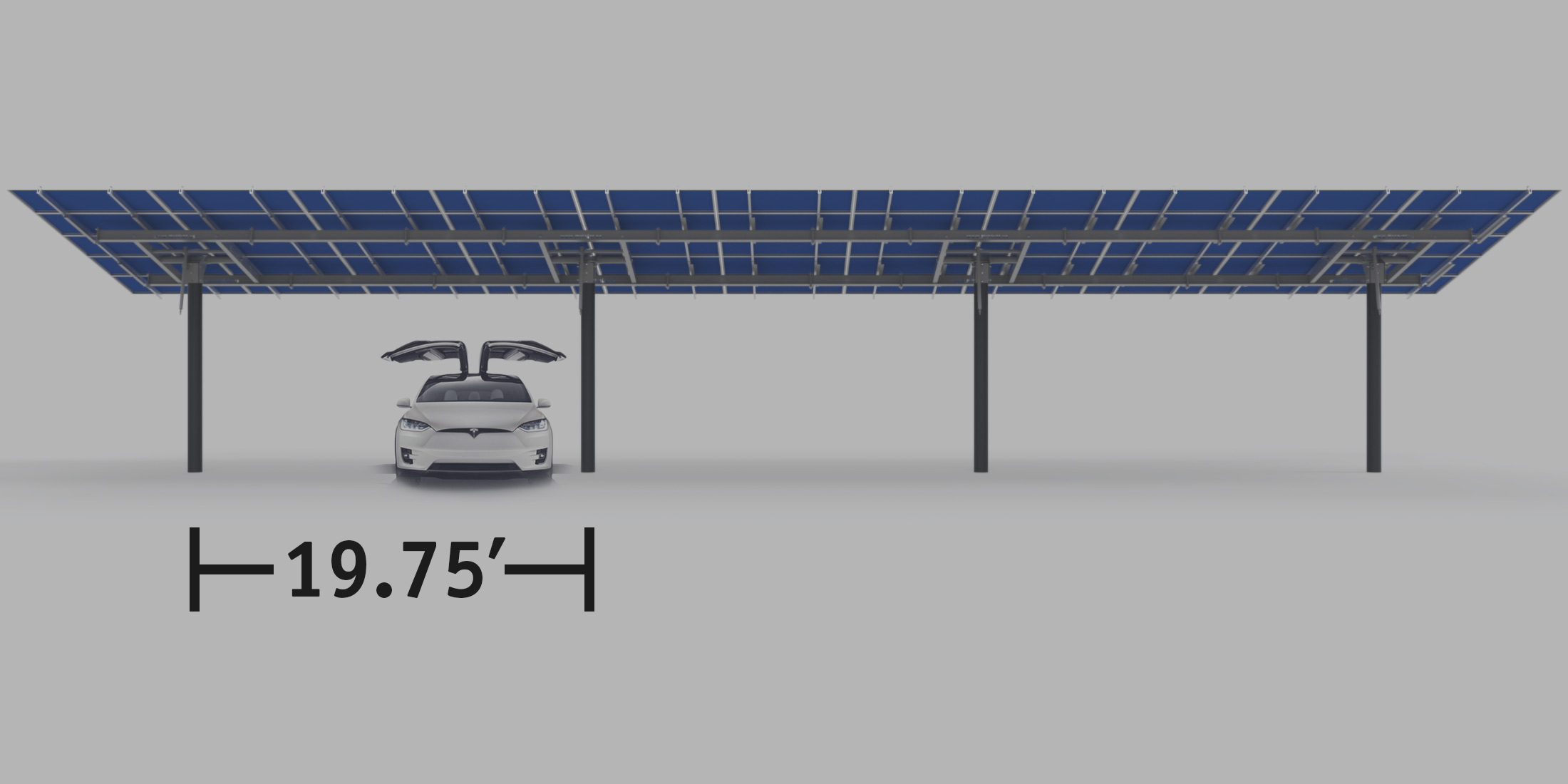 electric vehicle under solar carport