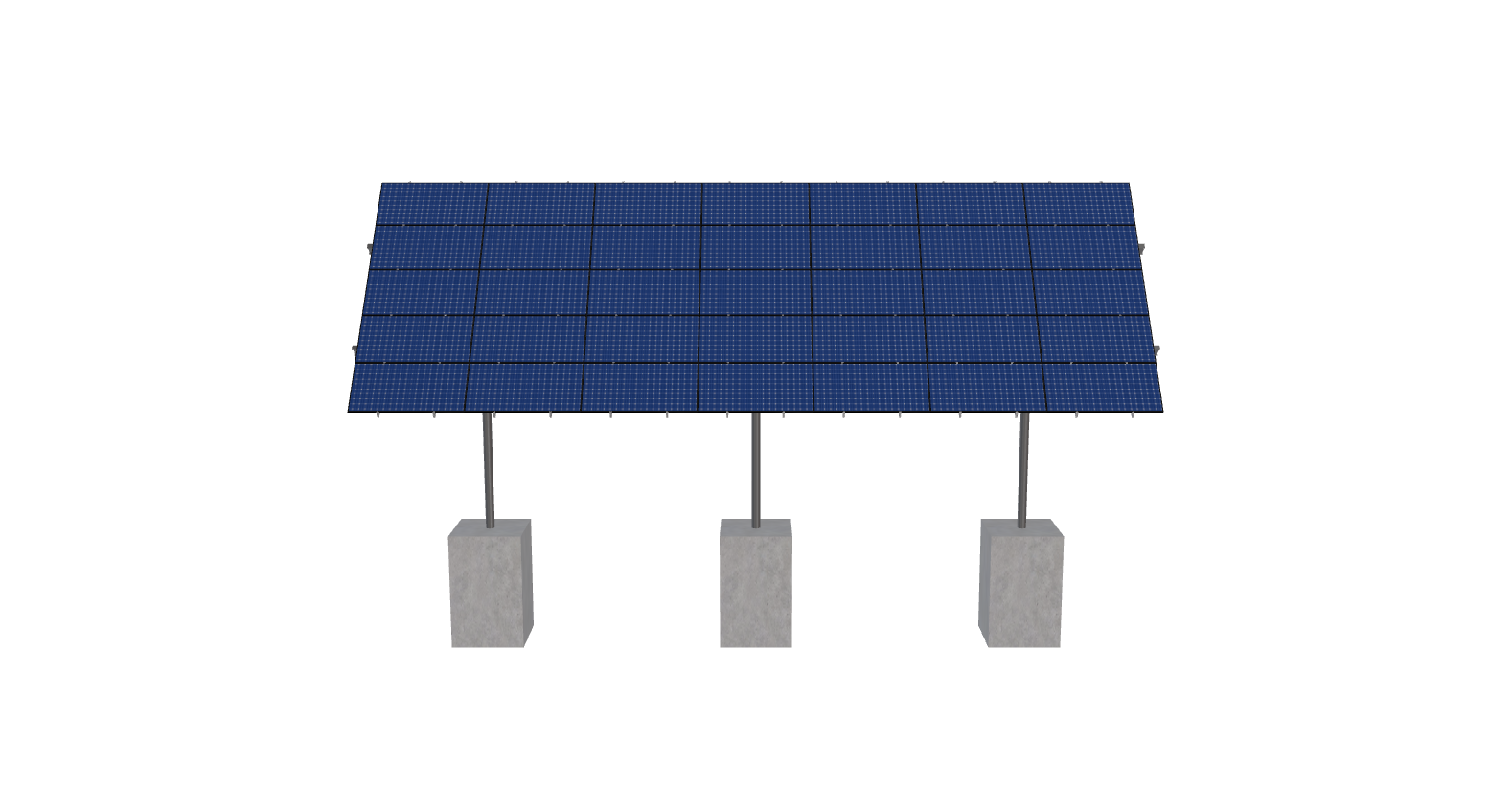 Apex Carport 50 degree CU - Image 2