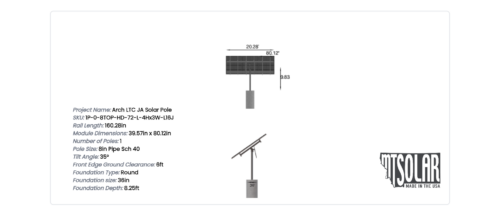 Arch LTC JA Solar Pole - Image 5