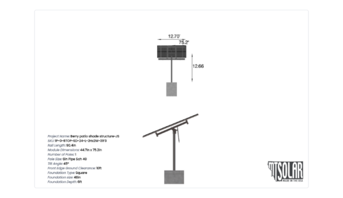 Berry patio shade structure~JS - Image 5