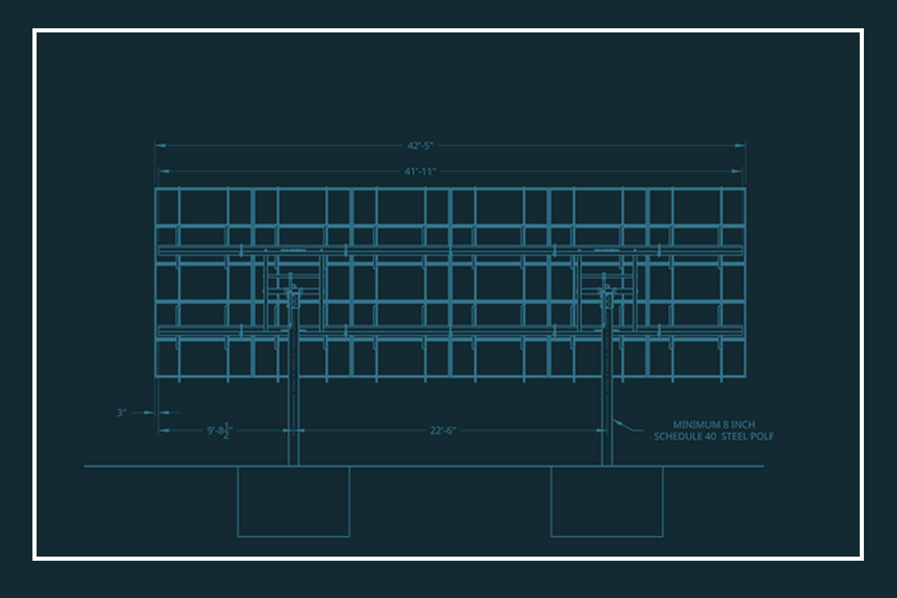 blueprint of solar mount