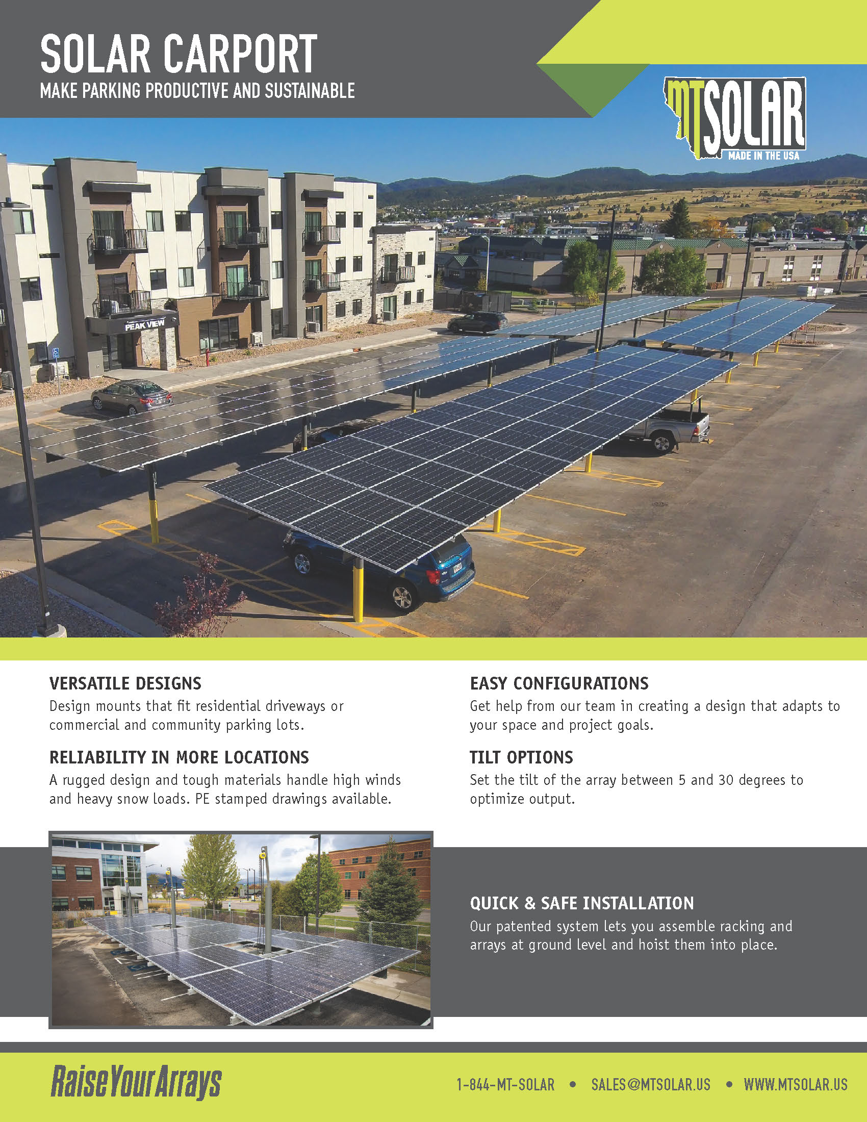 solar carport product brochure