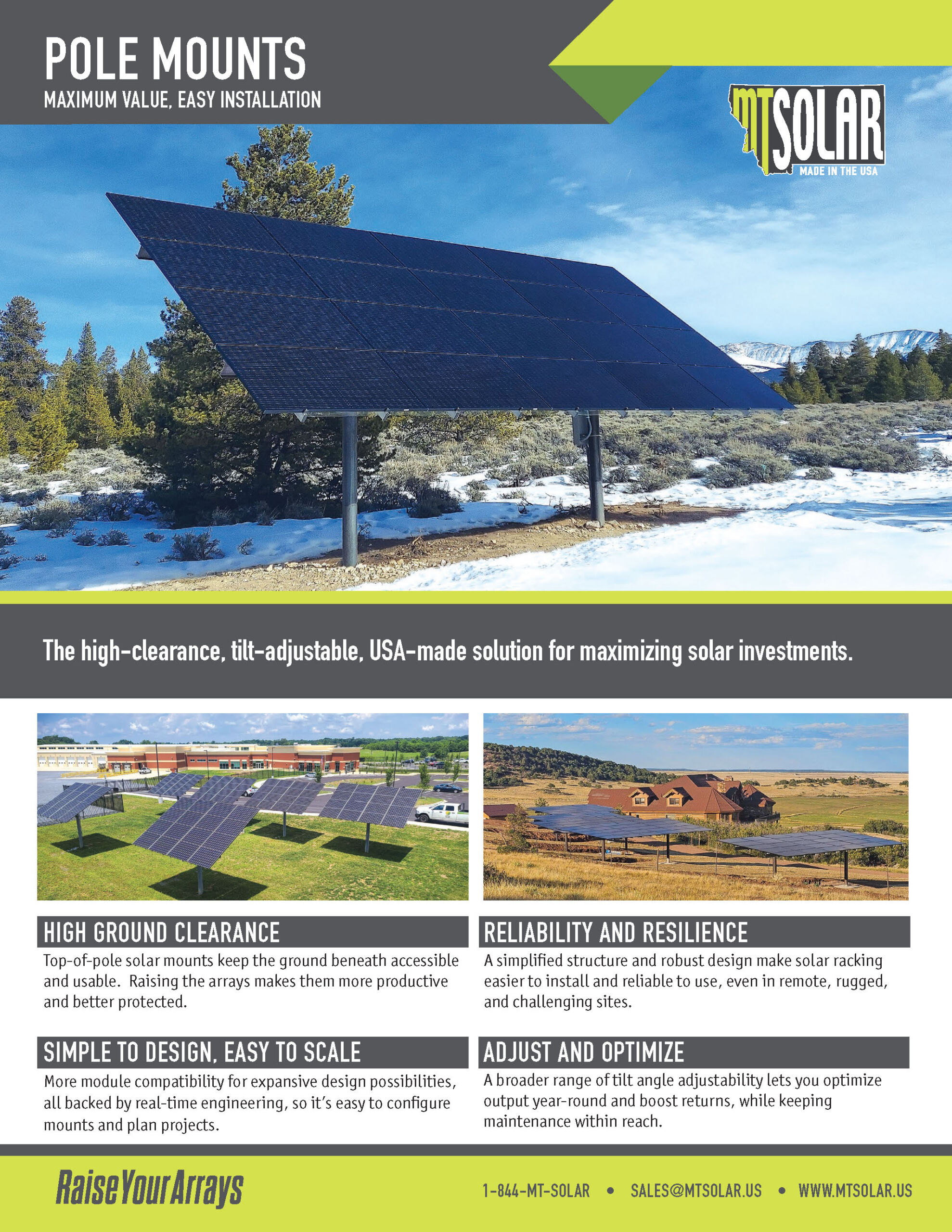 pole mount product brochure