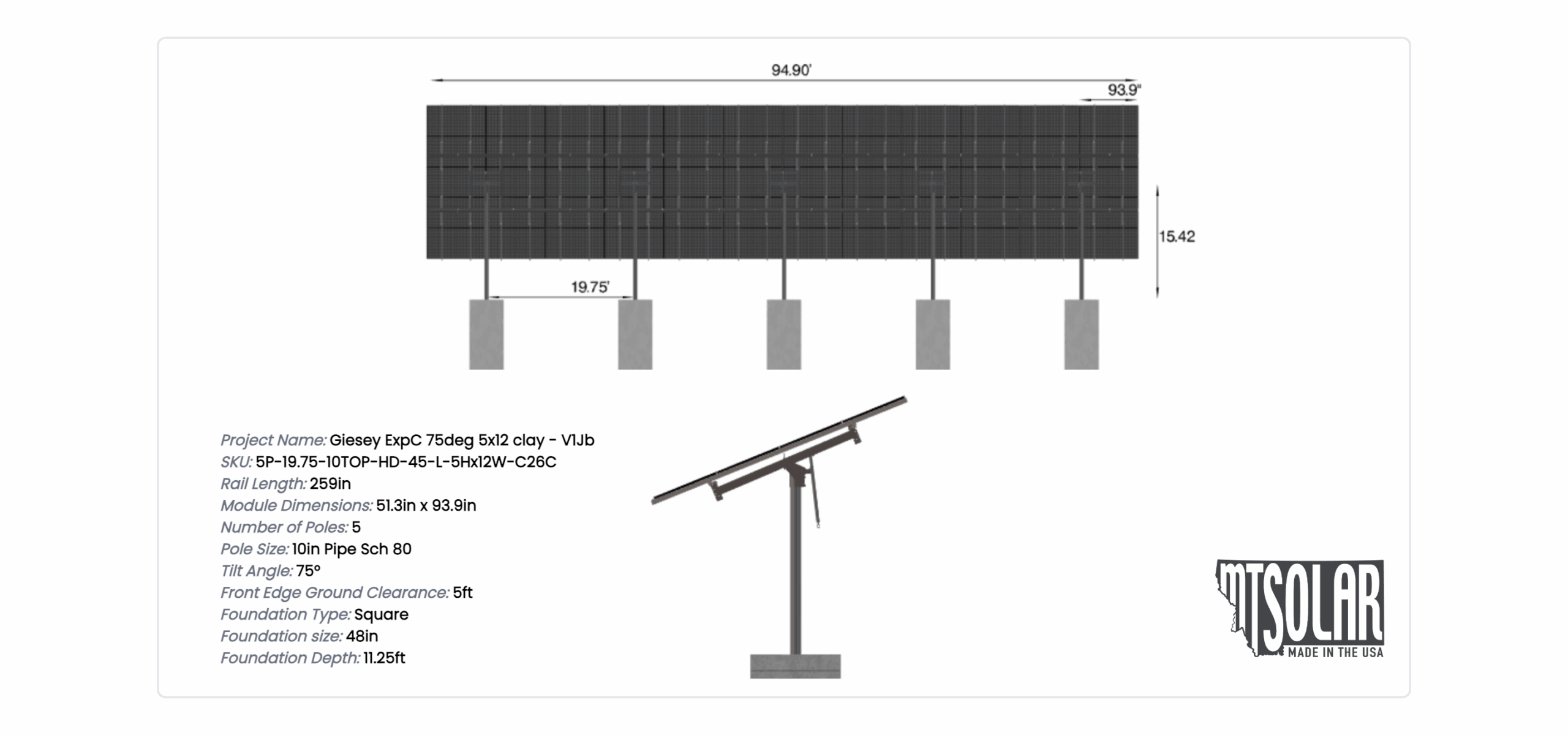 Giesey ExpC 75deg 5x12 clay - V1Jb - Image 5