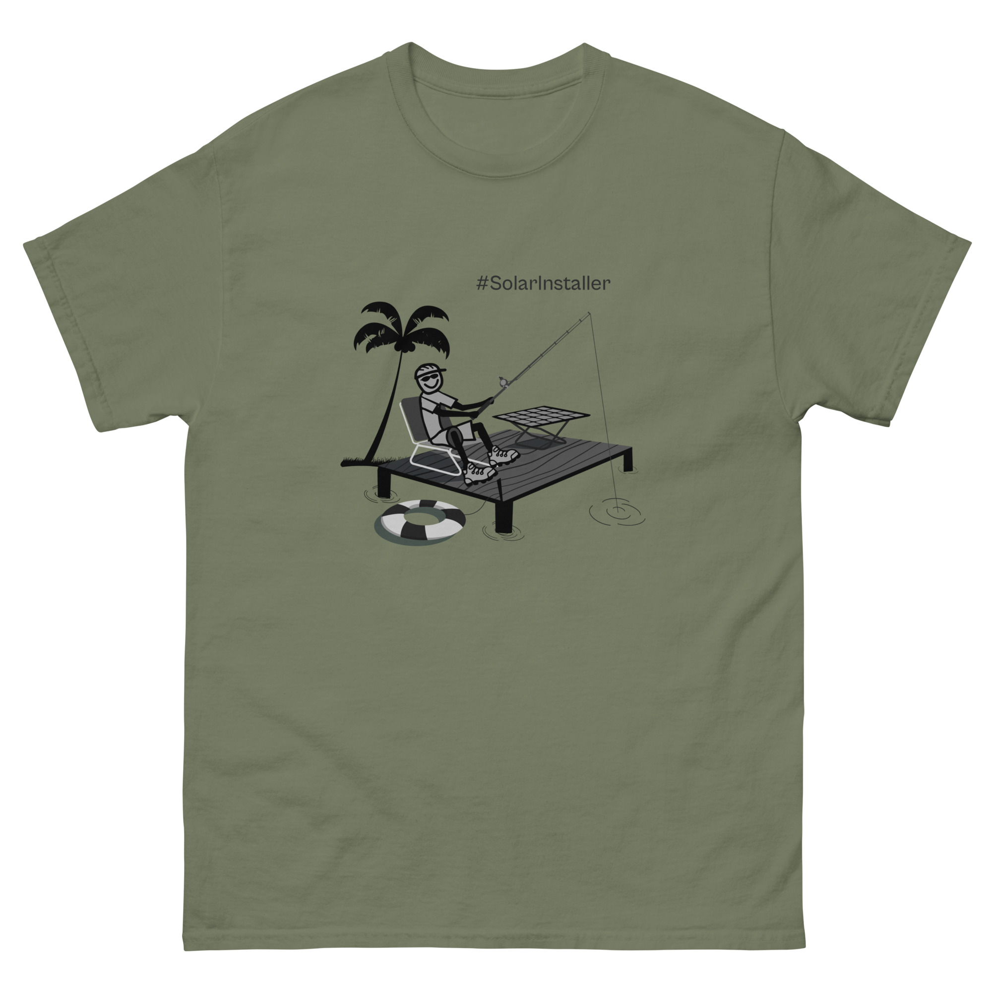 Fishing On a Dock Adventure Series T-Shirt
