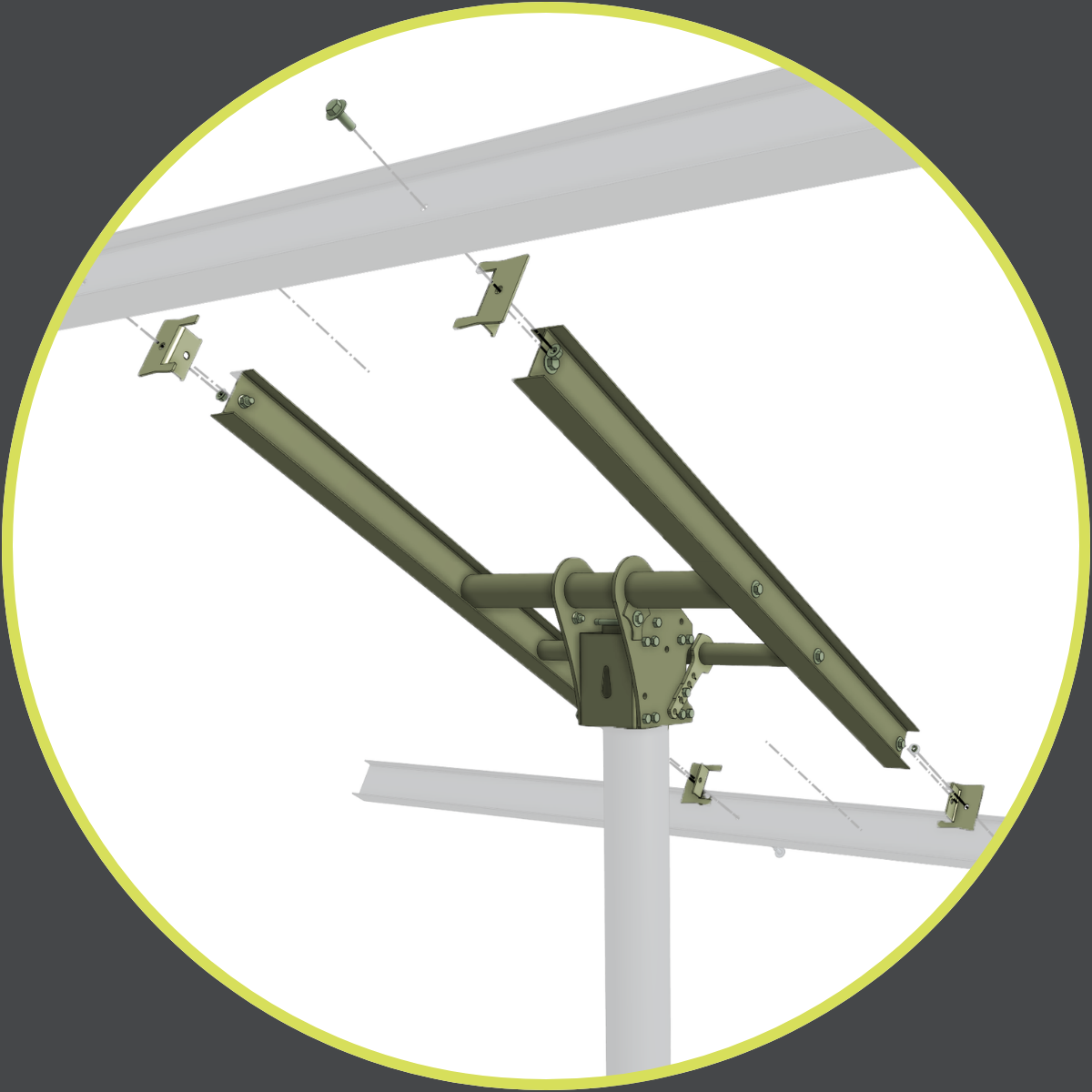 ecobeam round image ecobeam solar mount drawing